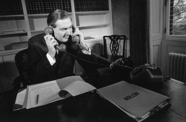 employee on phones employee on phones